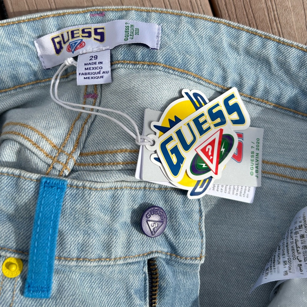 Vintage Unique Colorful Guess Jeans